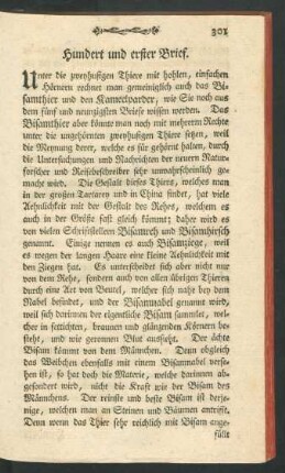 [Hundert und erster - Hundert neun und zwanzigster Brief.]
