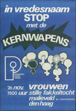 In vredesnaam STOP met de kernwapens (Im Namen des Friedens: STOP mit den Atomwaffen)