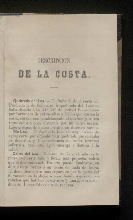 Descripcion De La Costa