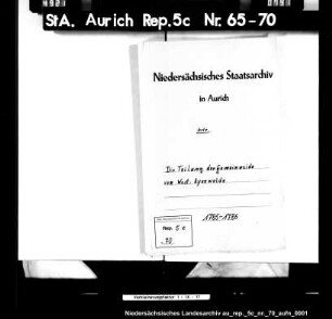 Die Teilung der Gemeinweide von West-Ayenwolde