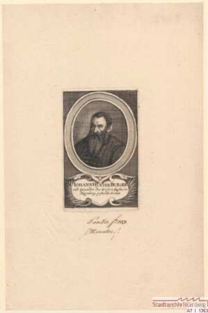 Johann (= Hans II.) Hueter, Bürger und Genannter des Größern Rats; gest. 1596