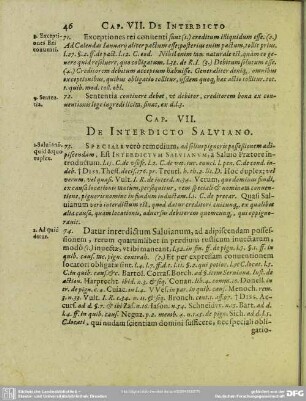 Cap. VII. De Interdicto Salviano
