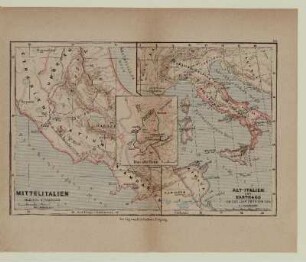 Mittelitalien; Das alte Rom; Alt-Italien und Karthago um das Jahr 265 v. Chr.