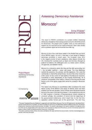Assessing democracy assistance: Morocco