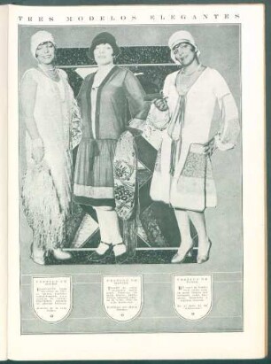 Tres modelos elegantes
