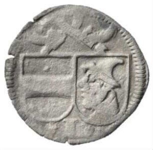 Fundmünze, Pfennig (einseitig), Mitte 15. Jh. bis Mitte 16. Jh.