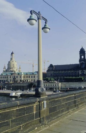 Augustusbrücke ü. d. Elbe in Dresden