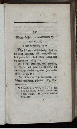 LV. Nachtkäfer. [bis] LVII. Rennkäfer.