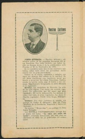 Nuestros ecritores - Josué Quesada