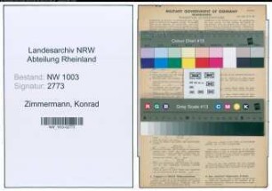 Entnazifizierung Konrad Zimmermann , geb. 18.12.1899 (Schuhmachermeister)