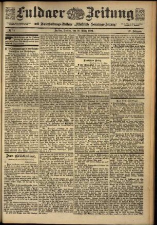 Ausgabe vom Freitag, den 30. März 1900.