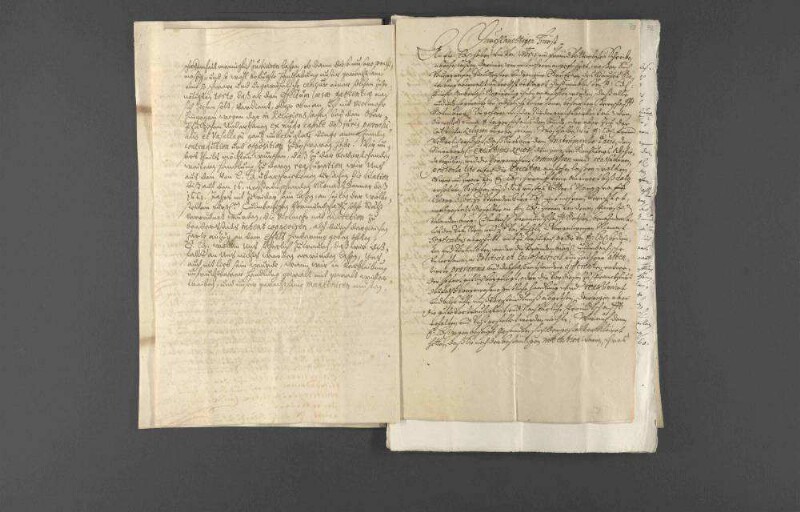 Korrespondenz mit Geheimrat Karl von Stein.