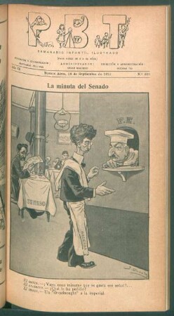 La minuta del Senado - [Caricatura]