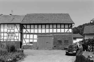 Scheune (Scheune, Fachwerk); Frankenberg, Hauptstraße 37a