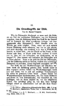 Die Grundbegriffe der Ethik