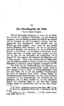 Die Grundbegriffe der Ethik