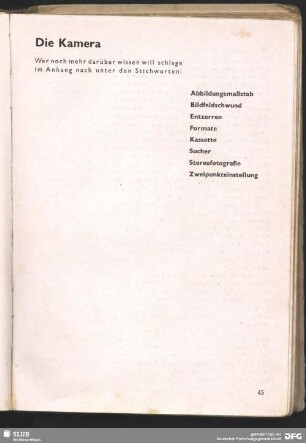 Die Kamera