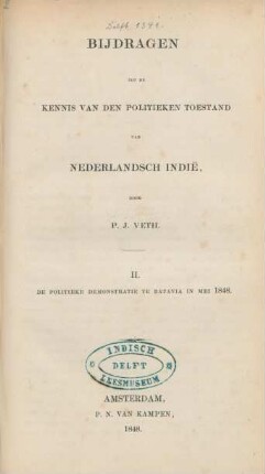 2: De politieke demonstratie te Batavia in mei 1848