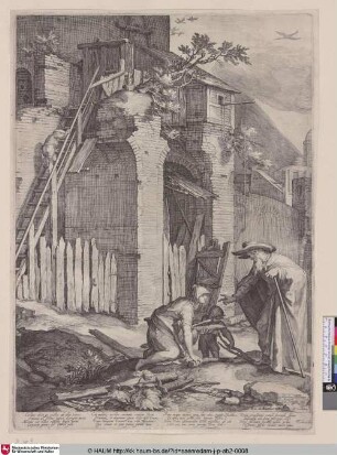 [Der Prophet Elija mit der Witwe des Zarephath; Elijah with the Widow of Zarephath]