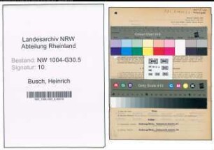 Entnazifizierung Heinrich Busch , geb. 11.09.1894 (Verlademeister)