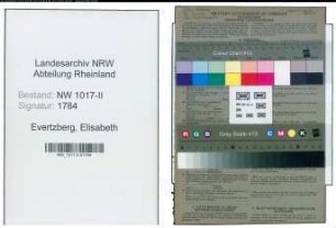Entnazifizierung Elisabeth Evertzberg , geb. 08.09.1914 ()
