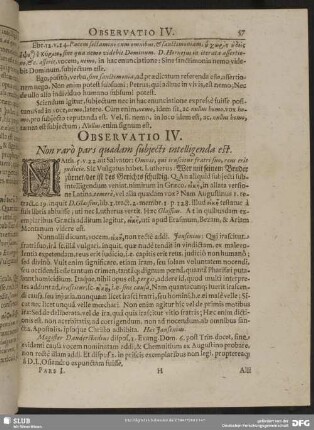 Observatio IV. Non rarò quaedam subjecti intelligenda est