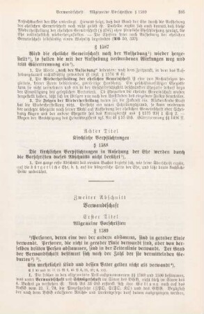 Zweiter Abschnitt Verwandschaft