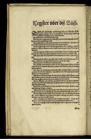 Register vber diß Buch