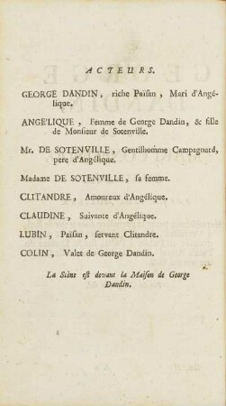 Acteurs.