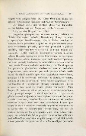 Archivalisches über Präkonisationsbullen