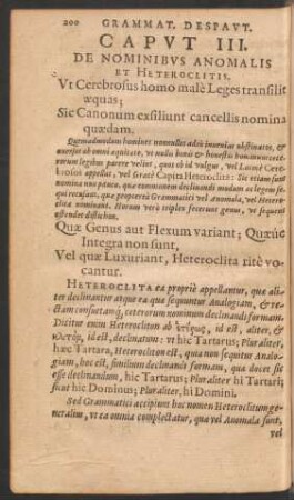 Caput III. De Nominibus Anomalis Et Heteroclitis.