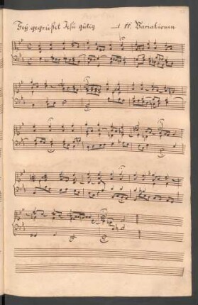 Sei gegrüßet Jesu gütig; org; g-Moll; BWV 768