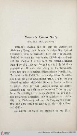 Baronesse Hanna Rotky