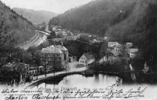 Tharandt. Ortsansicht, Ansichtskarte