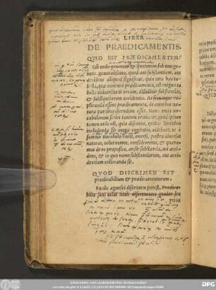 De Praedicamentis.