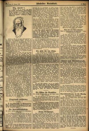 Zweite Ausgabe vom Donnerstag, den 15. Januar 1931.