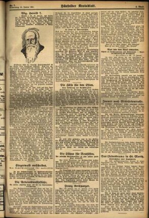 Zweite Ausgabe vom Donnerstag, den 15. Januar 1931.