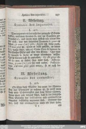 III. Abtheilung. Syntaxis des coniunctivi.