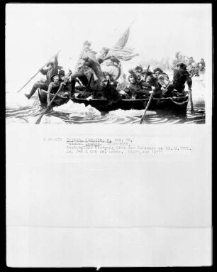Washingtons Übergang über den Delaware am 25. 12. 1776