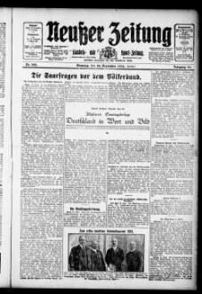 Neußer Zeitung : Stadt- und Landbote : Heimatzeitung für die Stadt Neuß u. den Landkreis Grevenbroich-Neuß