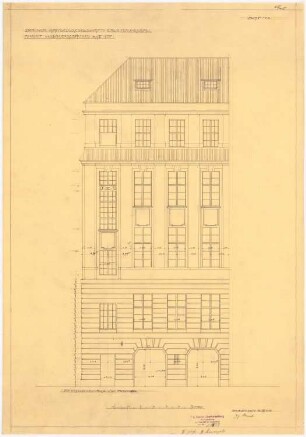 Berliner Handelsgesellschaft, Berlin Erweiterung: 2. Quergebäude: Ansicht 1:50