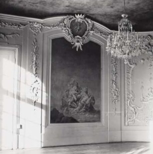Mythologische Szene : Schloß. Gartensaal (1743/1750; J. C. Knöffel) mit mythologischen Szenen zum Thema Wasser und Meer von S. Torelli