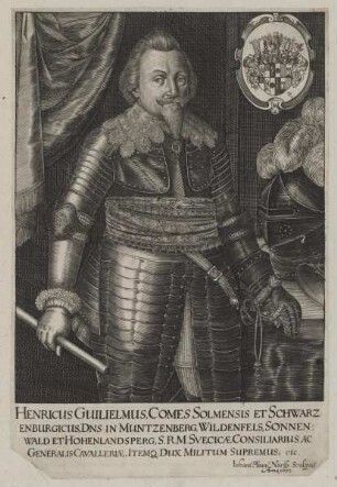 Bildnis des Henricus Guilielmus Solmensis et Schwarzenburgicus