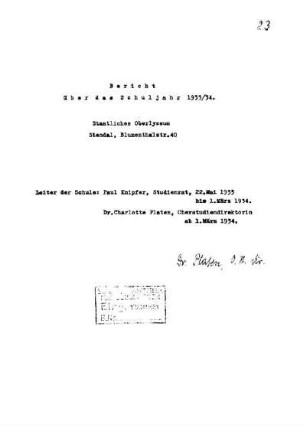 1933/34: Bericht ... - 1933/34