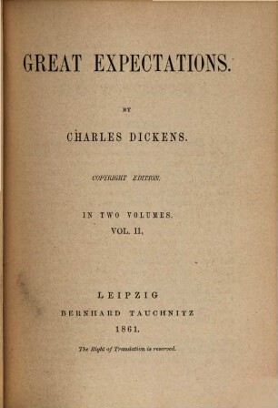 Great expectations, 2