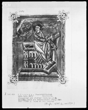 Evangeliar aus Kloster Niederaltaich — Evangelist Lukas, Folio 110verso