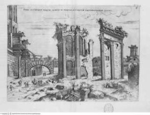 Discorsi sopra l'antichità di Roma., Tafel 6: Haec ostendit Forum, Templum Nervae, ...