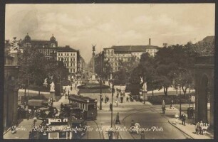 Ansichtskarte Belle-Alliance-Platz, Blick vom Halleschen Tor [3/4]