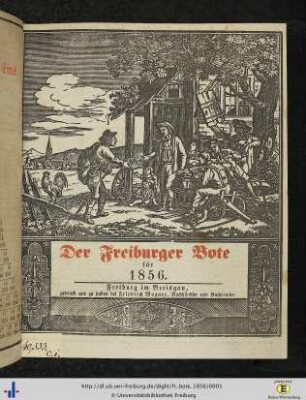 26. Jg.: Der Freiburger Bote: Ein nützlicher und unterhaltender Haus- und Wirthschaftskalender