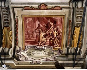 Szenen aus dem Leben des heiligen Franz von Paola, Gründer des Ordens der franziskanischen Minderbrüder und aus der Geschichte des Konvents